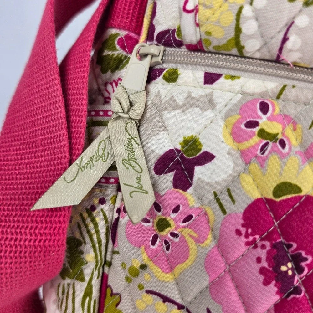 Vera Bradley Make Me Blush Quilted Laptop Messenger Bag‎ Retired 2010 Floral